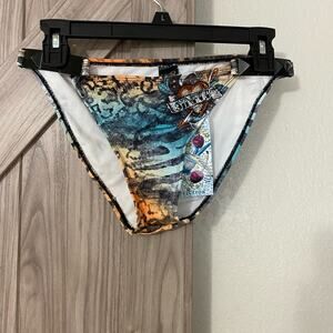 NWT sinful by Affliction hydrogen bikini bottom L